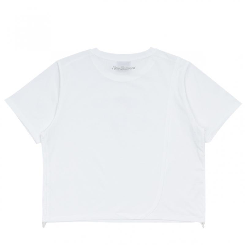 New Balance Women Frozen Semi Crop Graphic ShorT Sleeve T shirT Nbnef3w612 10