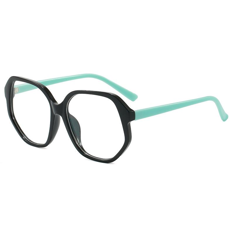

Pc Frame Eyeglasses Frames Women Men Polygon Plain Glasses Round Eyewear Blocking Optical Spectacle Eyeglasses with Lenses