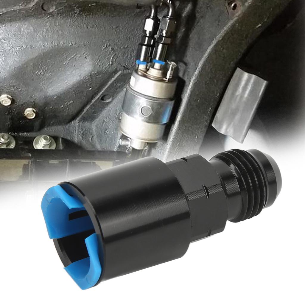 EFI Adapter AN Male Quick Disconnect Black Anodized 6061‑T6 Aluminum Alloy Push On Fitting