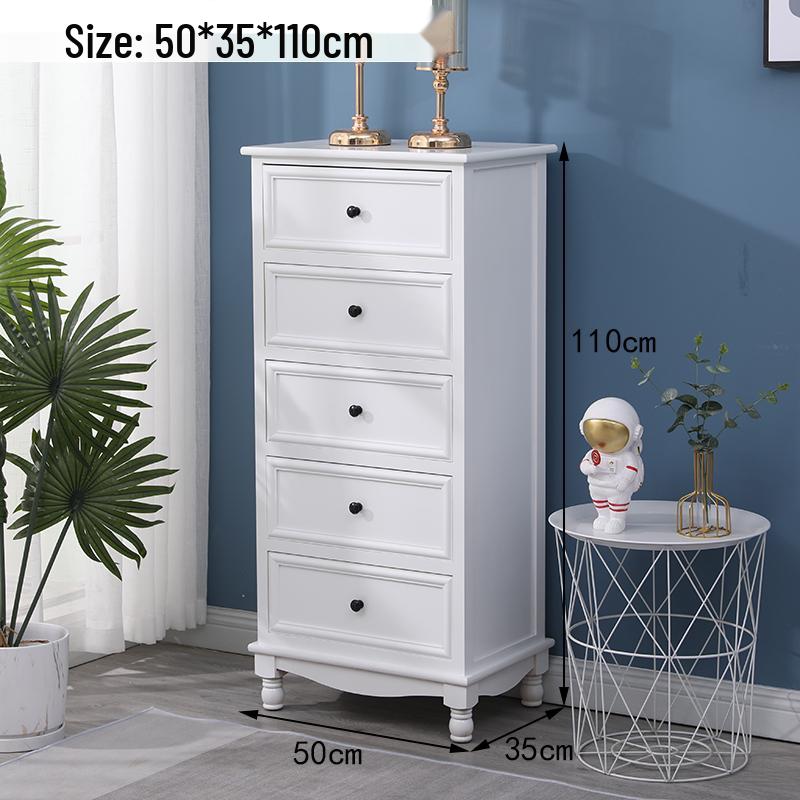 American Solid Wood Five-Drawer Chest - Living Room/Bedroom Storage Cabinet