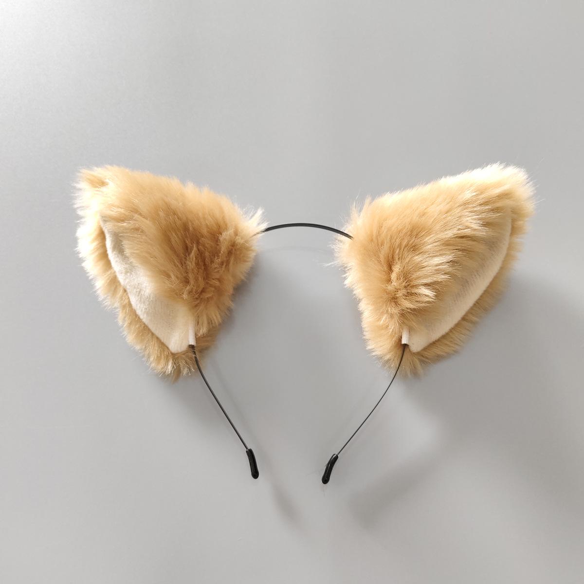 Halloween Cat Ear Plush Headband - Cute & Funny Hair Accessory