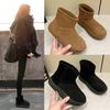 Damen Wasserdichte Echtleder Schneestiefel 2024 - Dicke Sohle & Plüschfutter für den Winter