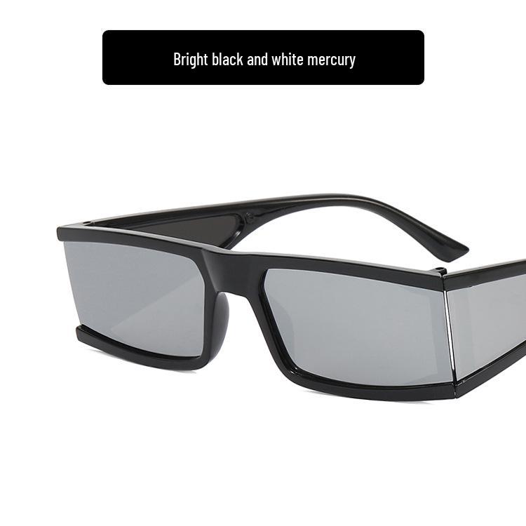 

Солнцезащитные очки 2022 года европейского и американского квадратного формата с маленькой оправой – Защита от УФ-лучей, Модный уличный стиль для женщин As Shown