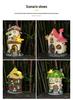 Solar-Powered Resin Fairy Garden Lamp 