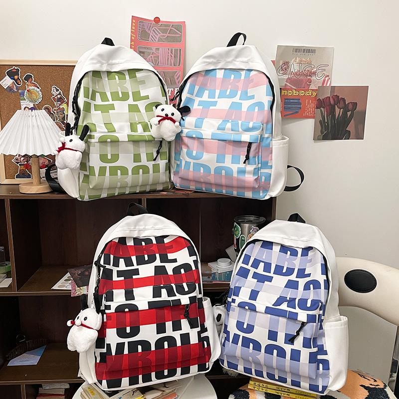 Schoolbag1011 new American backpack girl student niche original printed backpack trendy men's and women's backpack
