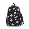 Flower Oxford Printing Backpack With Breathable Design For Students Travel Bag