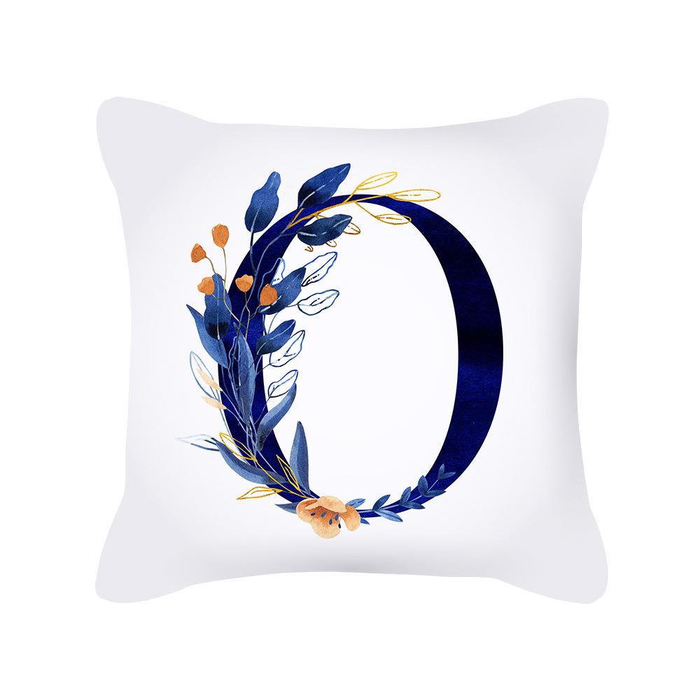 Pernă Nouă Pluș Scurt Plantă Literă Imprimată Pernă Pernă de Sofă Pernă de Birou Husă de Pernă