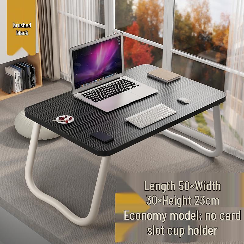 Foldable Laptop Bedside Table - Adjustable Study Desk for Bedroom or Bay Window