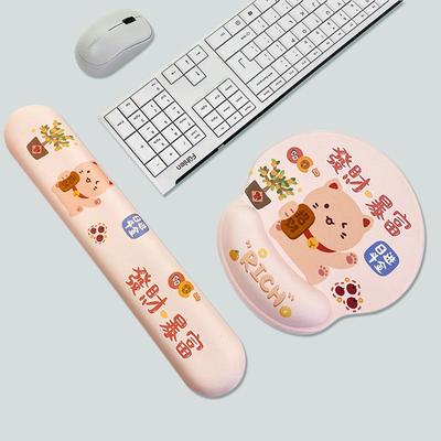 Creative Cartoon Anime Wrist Rest & Mouse Pad - Cute 3D Design for Office