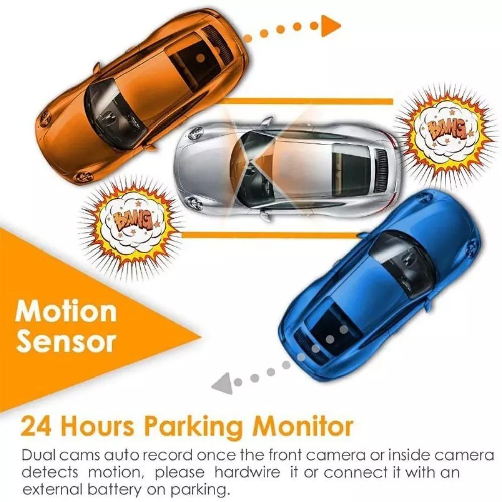 1080P 3.0 Inch Car Dashcam Camera G-Sensor Motion Detection Loop Recording Night Vision Dashboard Camera Car Driving Recorder Vehicle Car DVR Camera