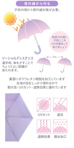 Mother Garden Unicorn Children's Folding Umbrella, 50cm, for Sun and Rain