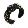 Full Diamond Knotted Headband Exaggerated Design Rhinestone Headband  Women's Hair Accessories
