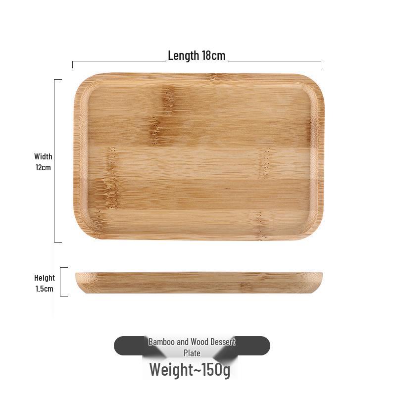 

Wooden Square Cake & Snack Tray with Glass Cover - Dessert Centerpiece