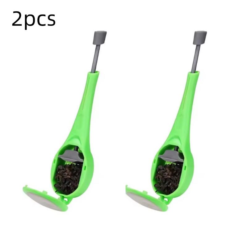 Čajový louhovač Vestavěný píst Zdravá Intenzivní chuť Opakovaně použitelný čajový sáček Plastové sítko na čaj a kávu Odměřování Víření Strmé míchání a lisování