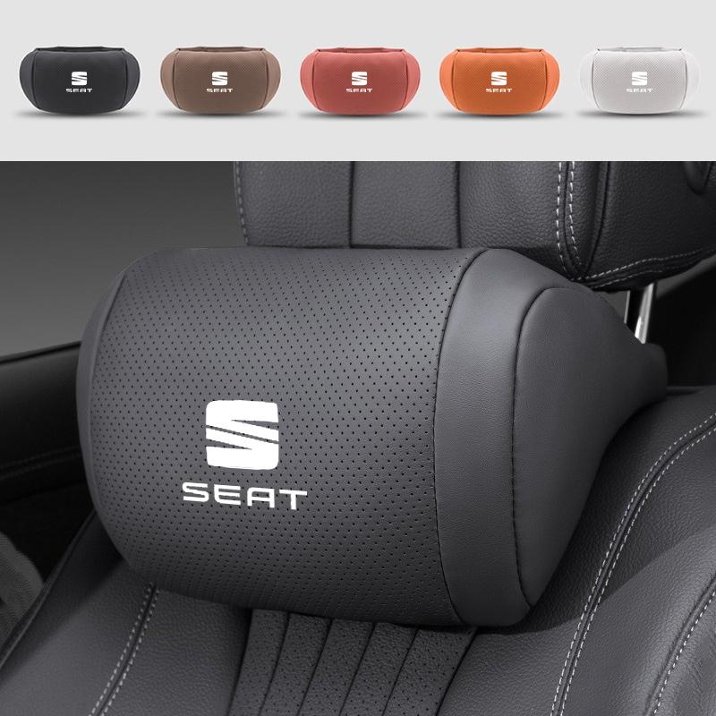 rlcp4 Car Headrest Pillow Provides Perfect Neck And Waist Support Comfortable Breathable For Seat FR Leon IBIZA Arona Arosa Ateca Exeo