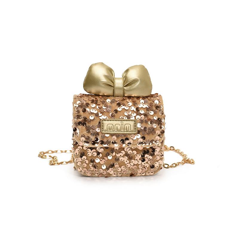 Crossbody Small Sequin Bag With Synthetic Material Trendy School Bag Girls For