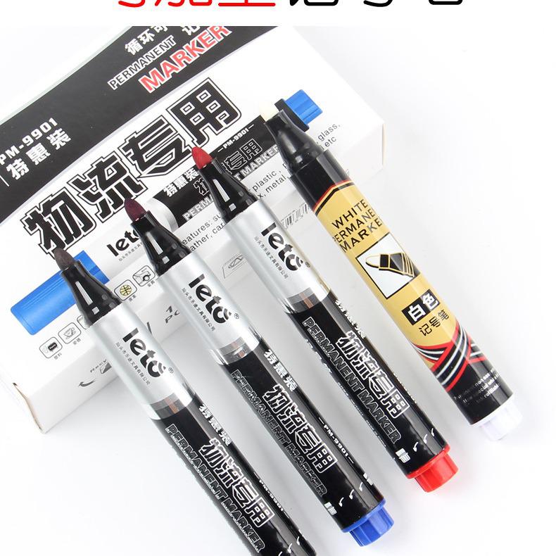 Free Shipping 50-Pack Lutu 9901 Refillable Oil-Based Marking Pens - Single-Head, Large Tip for Line Drawing