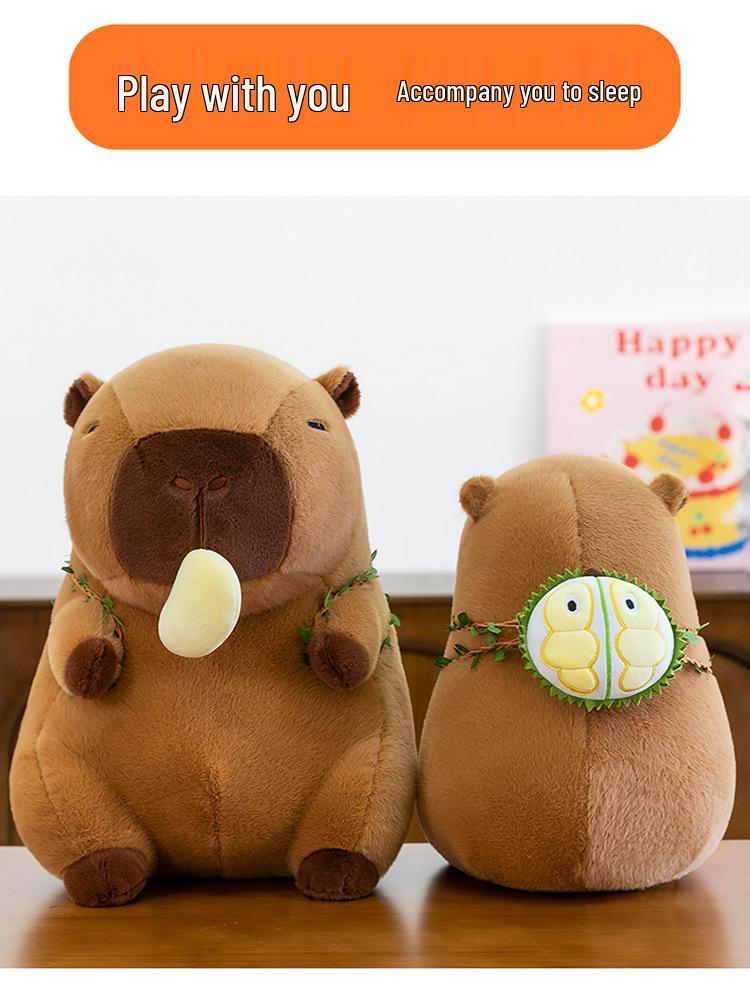 Creative Durian Capybara Plush Toy Doll for Festivals