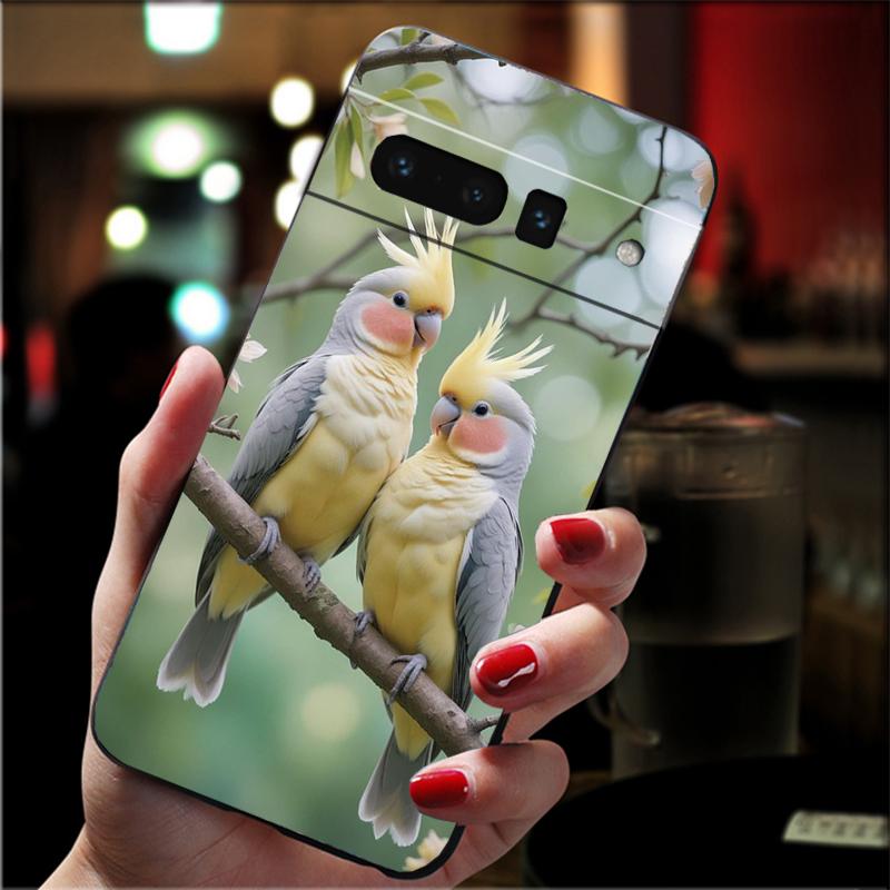 

Phone Case For Google Pixel 10 9 Pro XL 9A 8 7 6 Pro Pixel 8A 7A 6A Pixel 8 7 6 5 Cockatiel bird Google Pixel 9a