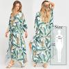 Cover-ups Sommer Dame Beachwear Kaftan Beach Dress Black Cotton Tunika Badedrakt Cover Up