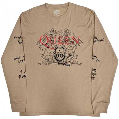 Queen Unisex Adult Handwritten Long-Sleeved T-Shirt
