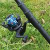 Fishing Rod with Spinning Reel Mini Fishing Rod Reel Set Portable Fishing Rod Combos Fishing Tackle