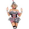 Female Clown Cosplay Outfit With Polyester Material For Party And Role Play