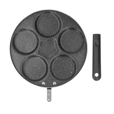 Eierbratpfanne Eisen Antihaft Mini Pfannkuchen Omelettpfanne Küchenkochgeschirr für Frühstück Stil 4