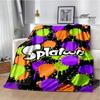 3D Cartoon Game Splatoon Printed Blanket Flannel Warm Blankets Soft and Comfortable Blanket Bed Linings Cubre Cama Birthday Gift