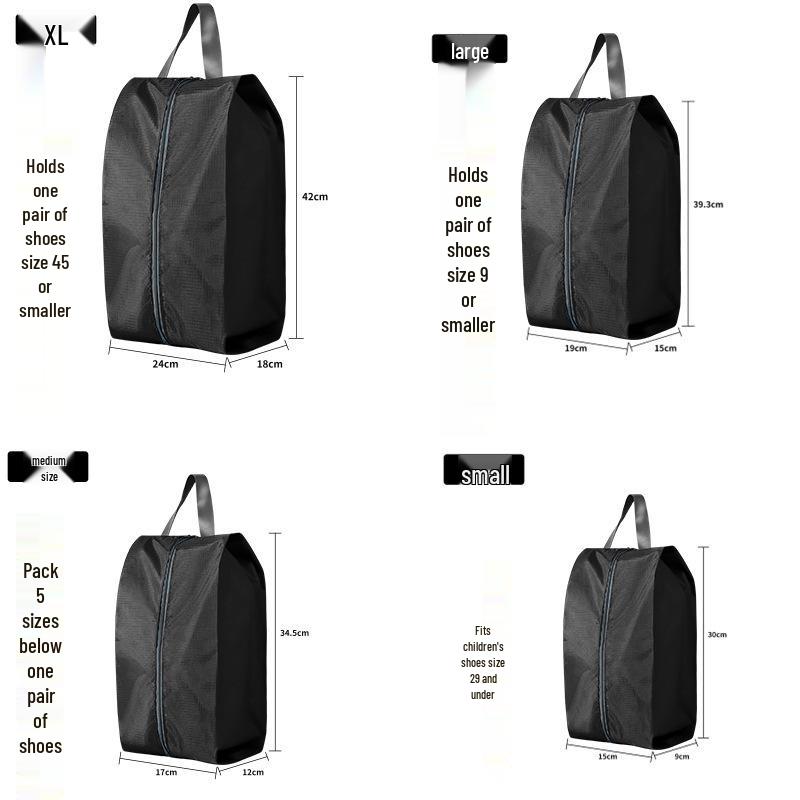 Przenośna, Składana Torba do Przechowywania Butów - Pyło- i Wilgocioodporna, Duża Pojemność, Wielorozmiarowa