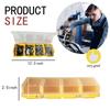 1Pcs Multicolor Parts Storage Box Plastic Material with Lid Tool Part Container 4 Compartment Durable Screw Organizer Box Screws