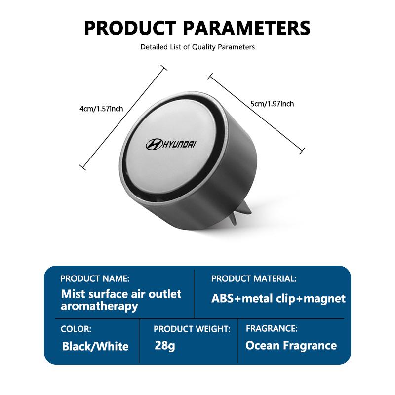 Car Air Outlet Aromatherapy Clip Outlet Perfume Freshener For Hyundai Genesis N-LINE I10 I20 I30 I40 IX20 IX35 Kona Tiburon HH52