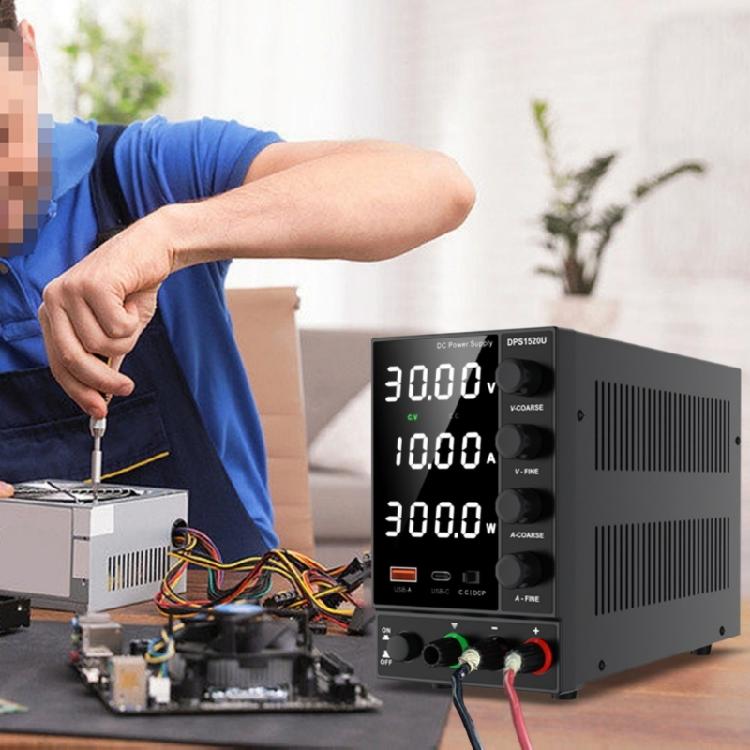 MultiFunction Power Supply 0 to 30V/60V/120V/160V Encoders Knob Two USB Type C Fast Charging Port