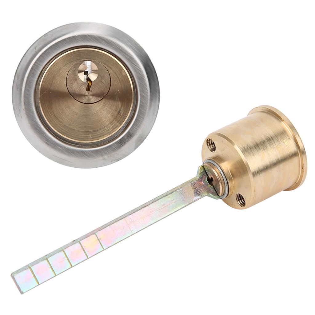 Copper Security Lock Round Anti Theft Interior Door Mechanical Lock Cylinder for Iron Wooden Safety Doors with 3 Keys