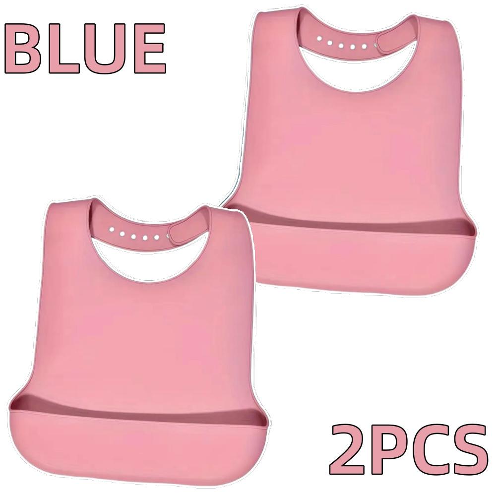 Große Silikon-Erwachsenenlätzchen Wasserdichte Lätzchen in Lebensmittelqualität mit Tasche Esshilfe für ältere Männer und Frauen Tragbares Geschirr-Zubehör