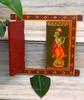 Handmade Radha Krishna Painting: Vintage Wooden Window Wall Decor
