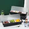 Zhishi Commercial Bar Divided Fruit Container with Lid
