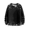Women's Fashion Casual Long Sleeve Christmas Printed Round Neck Knitted Top