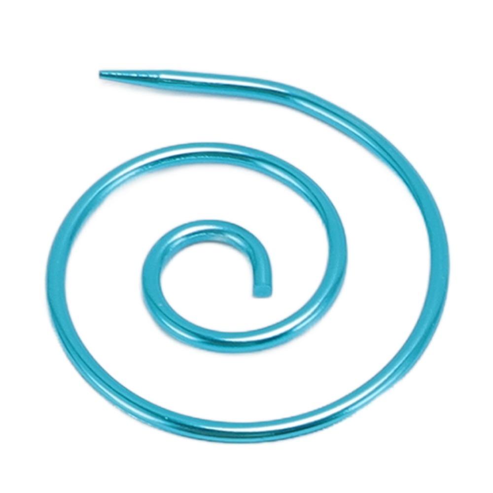 9pcs Metal Material Spiral Cable Knitting Needles Metal Cable Needles  For Sweater Knitting