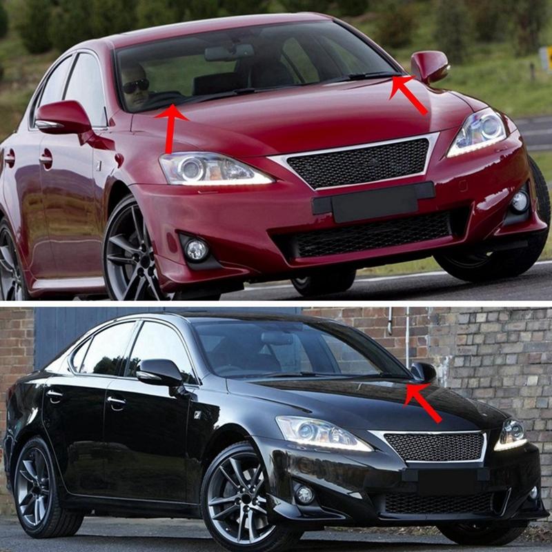 1Pair Windshield Pillar Molding With Clips Kit For Lexus Is IS200D IS250 IS300 IS350 2006-2013 75552-53020 75551-53020