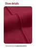 Felpa con cappuccio unisex in velluto rosso vino Anno del Cavallo: Stile Cinese Autunno/Inverno Ispirato allo Zodiaco
