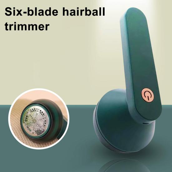 Electric Fabric Shaver USB Rechargeable 6-Leaf Blades Sweater Defuzzer Cordless Clothes Lint Remover Portable Fuzz Pills Trimmer