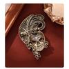 Broche masque Meier Industrie Lourde design exagéré full diamond broche pour manteau d'extérieur retrowinter