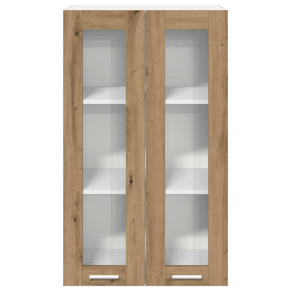 Artisan Oak Wall Mounted Cabinet 60 X 31 X 100 Cm Engineered Wood