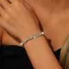 Voll Diamant Elastisches Armband Leichter Luxus Nische Exquisites Armband Umrundungsarmband Handseil Verdrehtes Armband Weiblich