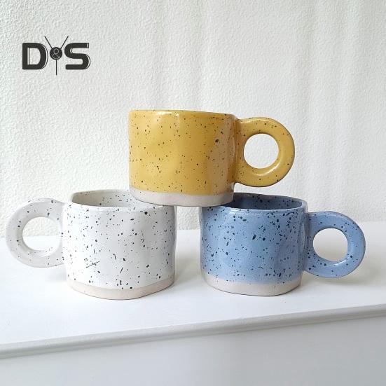 Keramisk kaffekrus 280 ml Unik uregelmessig varmebestandig allsidig drikkebeholder Slitebestandig latte te melkelskerkrus for hjemmekontorbar