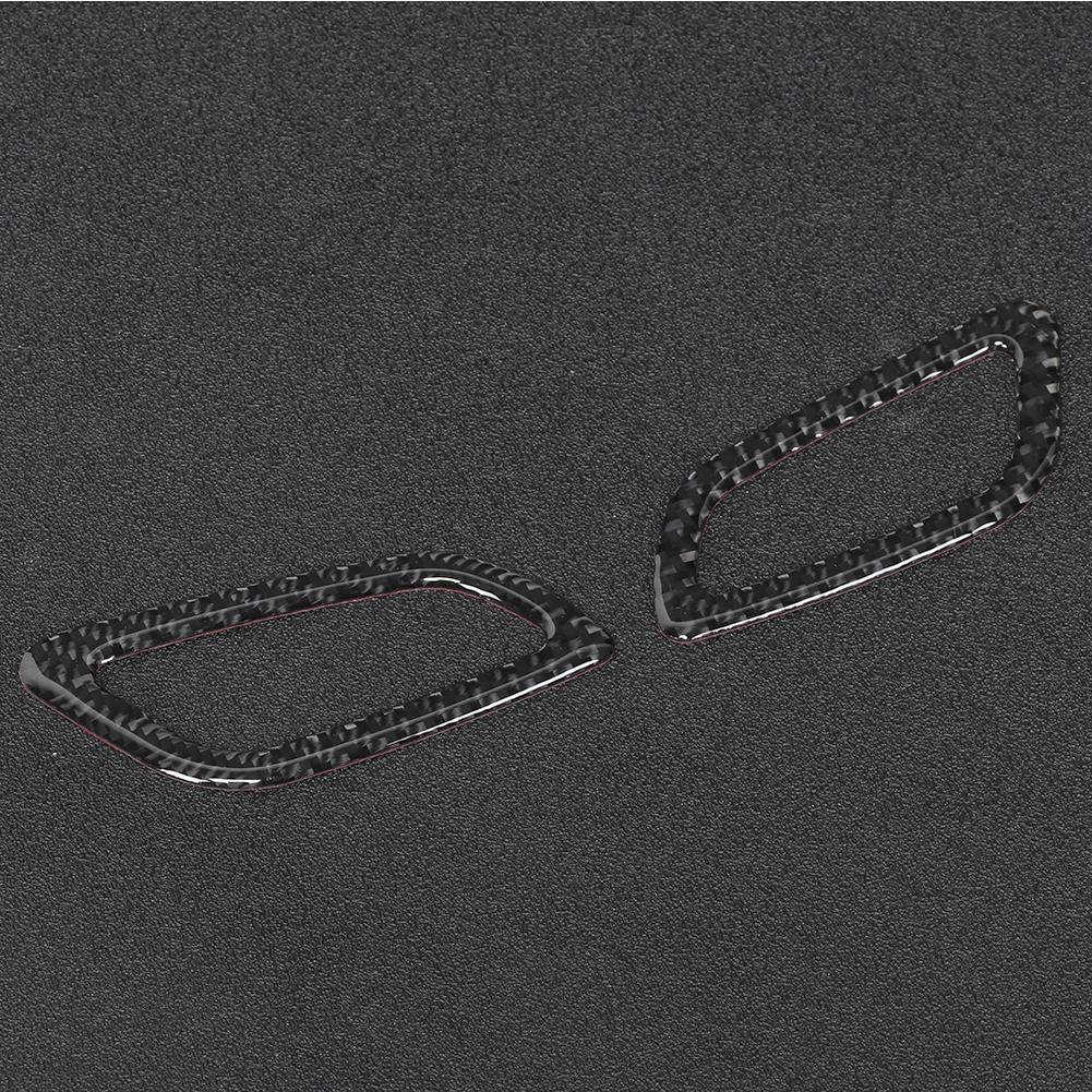 2pcs Soft Carbon Fiber Dashboard Air Vent Outlet Cover Trim Fits for Buick Regal 2017 2020