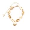 Vintage European-American Scallop Shell Anklet for Women - Retro Beach Style
