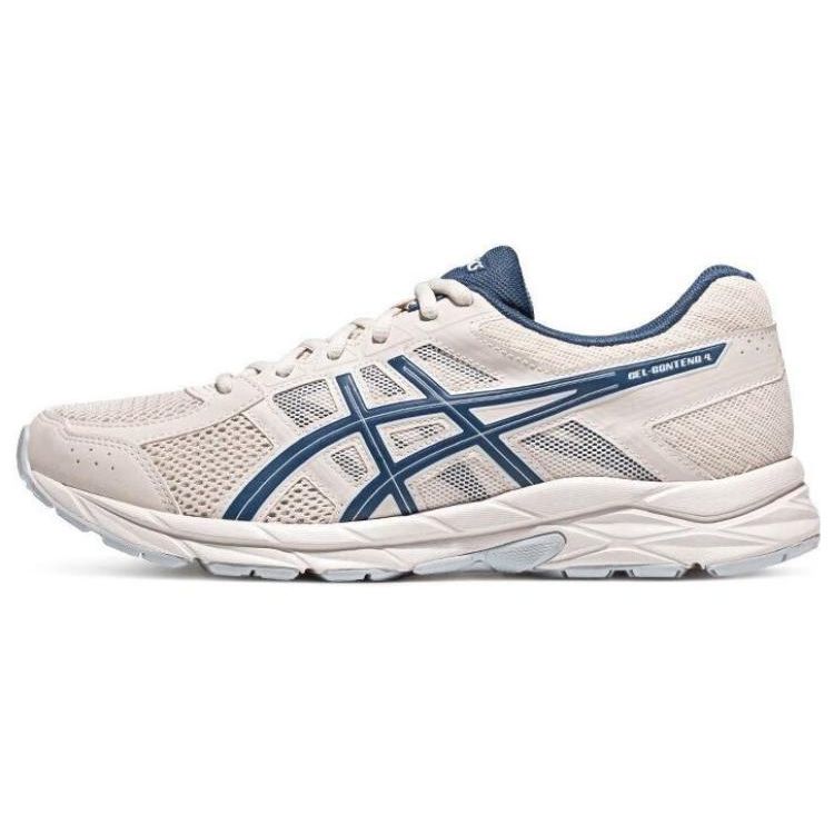 Asics Gel-Contend 4 Mesh Comfortable Versatile Fabric Synthetic Leather Shock Absorbing Breathable Low-Top Casual Running Shoes Men Sneaker T8D4Q-250