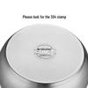 Zhishi 304 Stainless Steel Anti-Overflow Soup/Stew Pot, 22cm